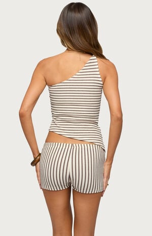 Abril One Shoulder Striped Top image number 3