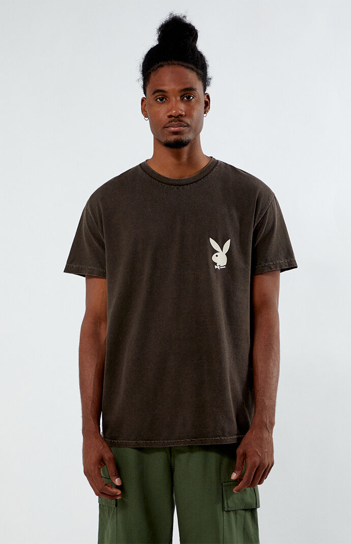 Playboy By PacSun Brown Bunny Lockup Short Sleeve T-Shirt | Pacsun