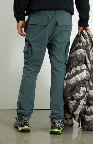 Dark Green Slim Cargo Pants image number 4