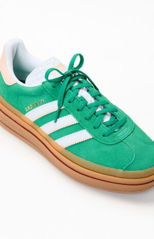 Kids Green Gazelle Bold Shoes image number 6