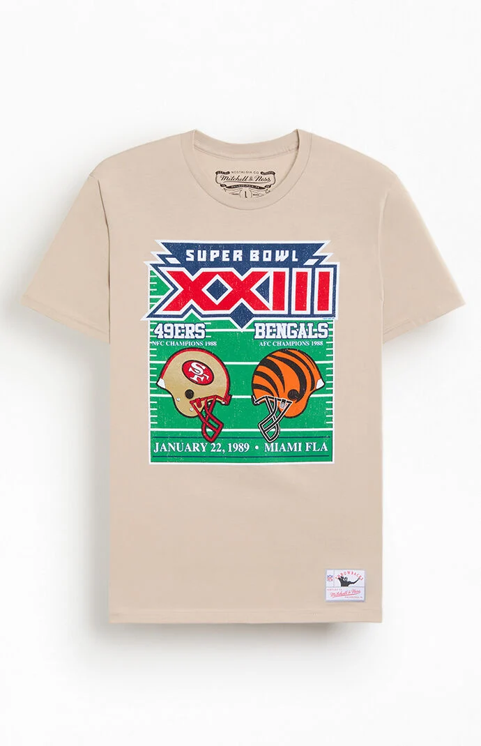 Mitchell & Ness NFL Super Bowl 49ERS Vs Bengals T-Shirt