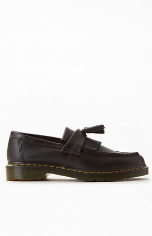 Adrian Crazy Horse Leather Tassel Loafers image number 1