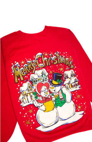 Red Christmas Sweatshirt image number 2