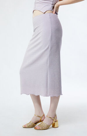 Ayra Lavender Frost Midi Skirt image number 3