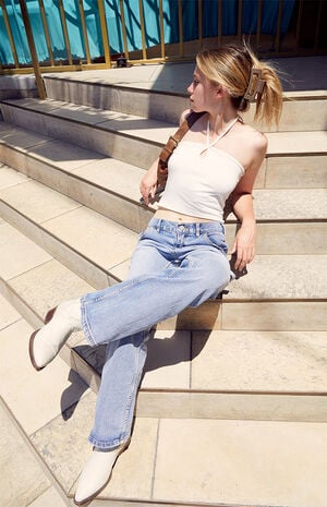Light Blue Abbie Cargo Jeans