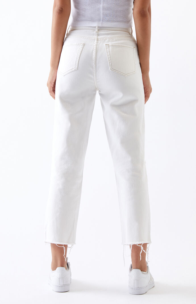 Chamomile High Waisted Straight Leg Jeans