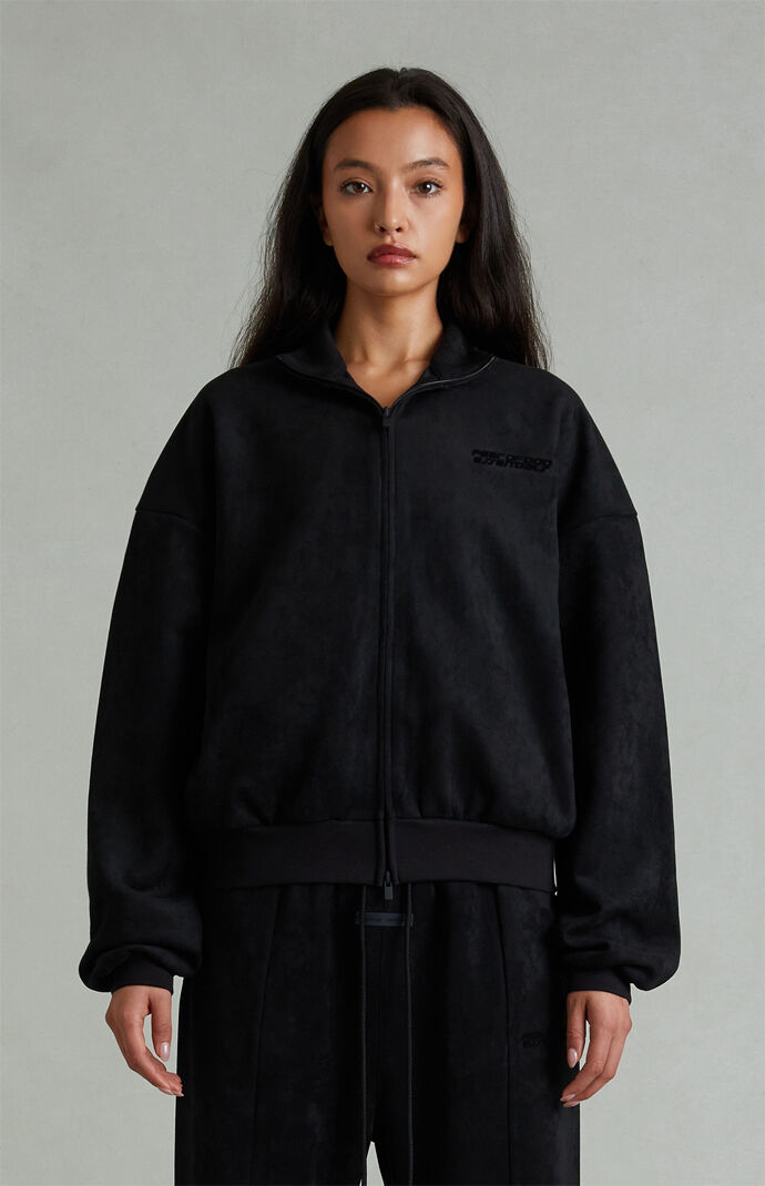 Fear of God ESSENTIALS Women's Vintage Black Track Jacket | Pacsun