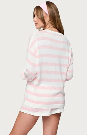 Amaris Oversized Striped Knit Sweater image number 3