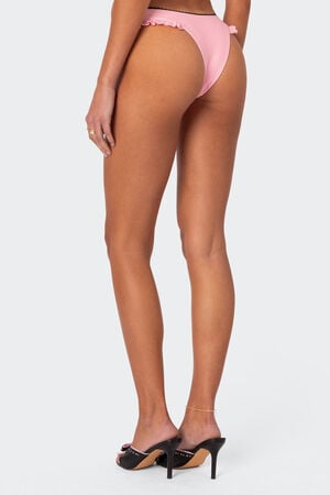 Maggie Ruffled High Cut Bikini Bottom image number 5