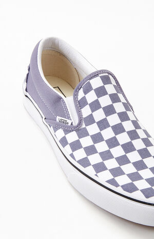 Blue Checkerboard Classic Slip-On Shoes image number 7
