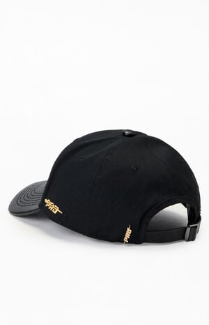 Faux Leather Brim NY Yankees Dad Hat image number 3