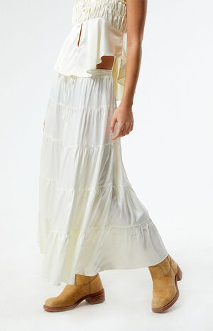Keira Tiered Midi Skirt image number 3