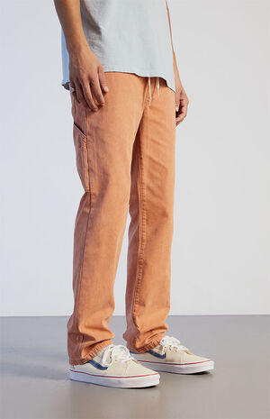 Dusty Peach Carpenter Pants image number 1