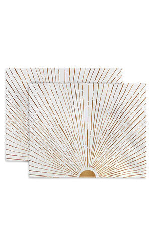 2 Pack Gold Placemats