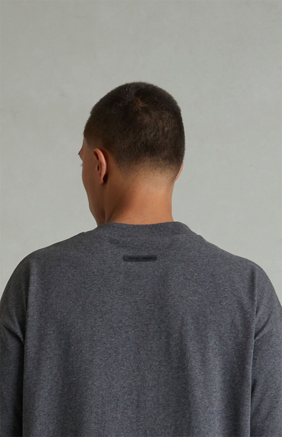 Fear of God ESSENTIALS Charcoal Heather Classic Short Sleeve T-Shirt thumbnail 5