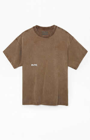Brown Vintage Wash Comfort Heavyweight T-Shirt image number 1