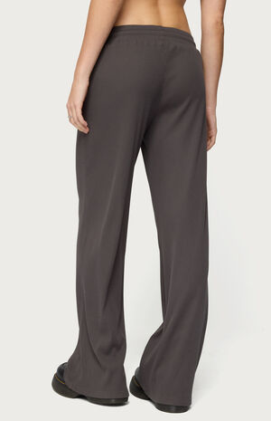 Cicilia Straight Leg Ribbed Pants image number 3