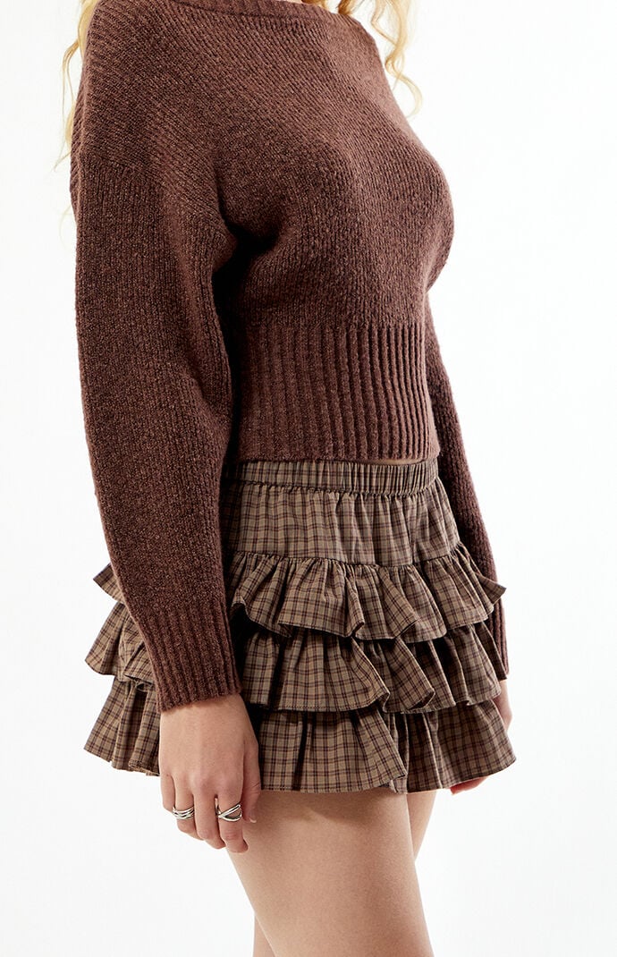 Your Favorite Plaid Tiered Mini Skort