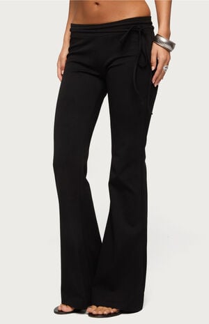 Junipar Waist Tie Flared Pants image number 2