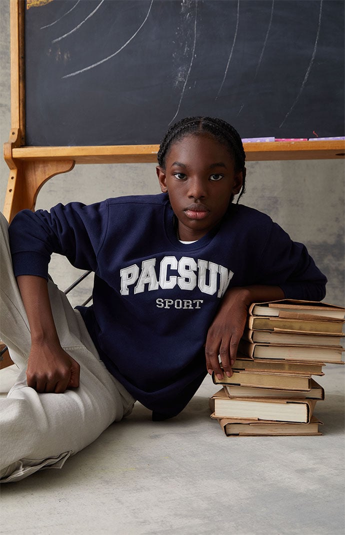 Kids navy 2025 sweatshirt