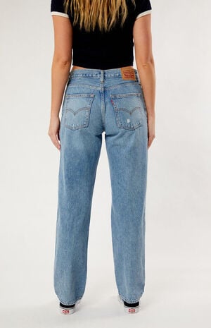Medium Indigo Ripped '94 Baggy Jeans image number 4
