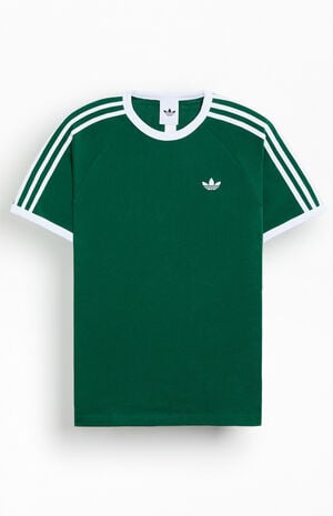 Green&nbsp;Three Stripe T-Shirt image number 1
