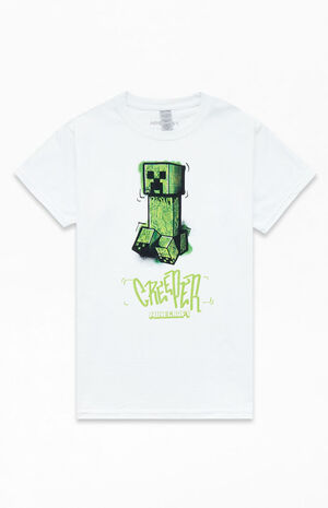Kids Minecraft Creeper Graphic T-Shirt image number 1