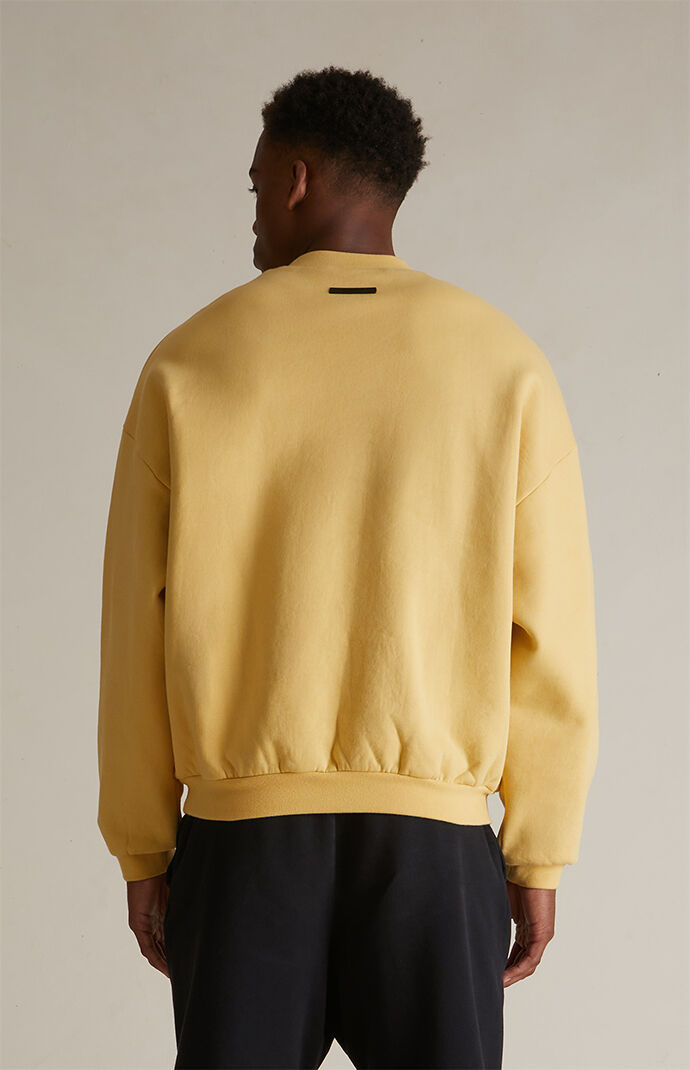 国内発送【FEAR OF GOD ESSENTIALS】HEAVY FLEECE CREWNECK Fear of God ESSENTIALS Amber Heavy Fleece Crew Neck