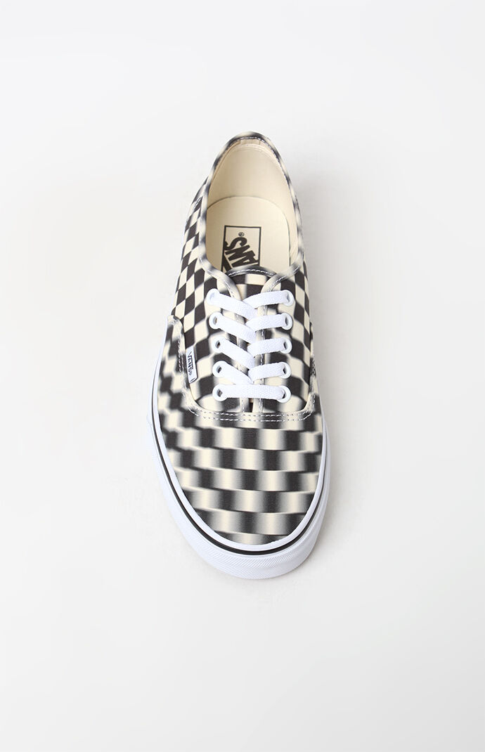 vans authentic checkerboard blur