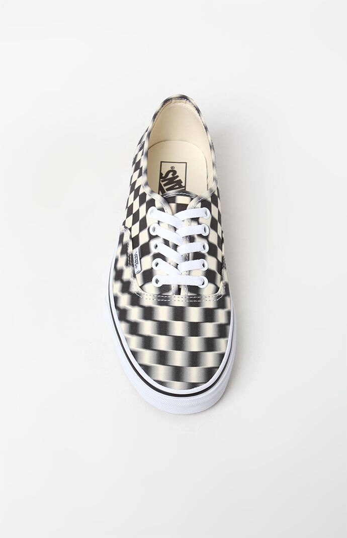 checkered blurred vans