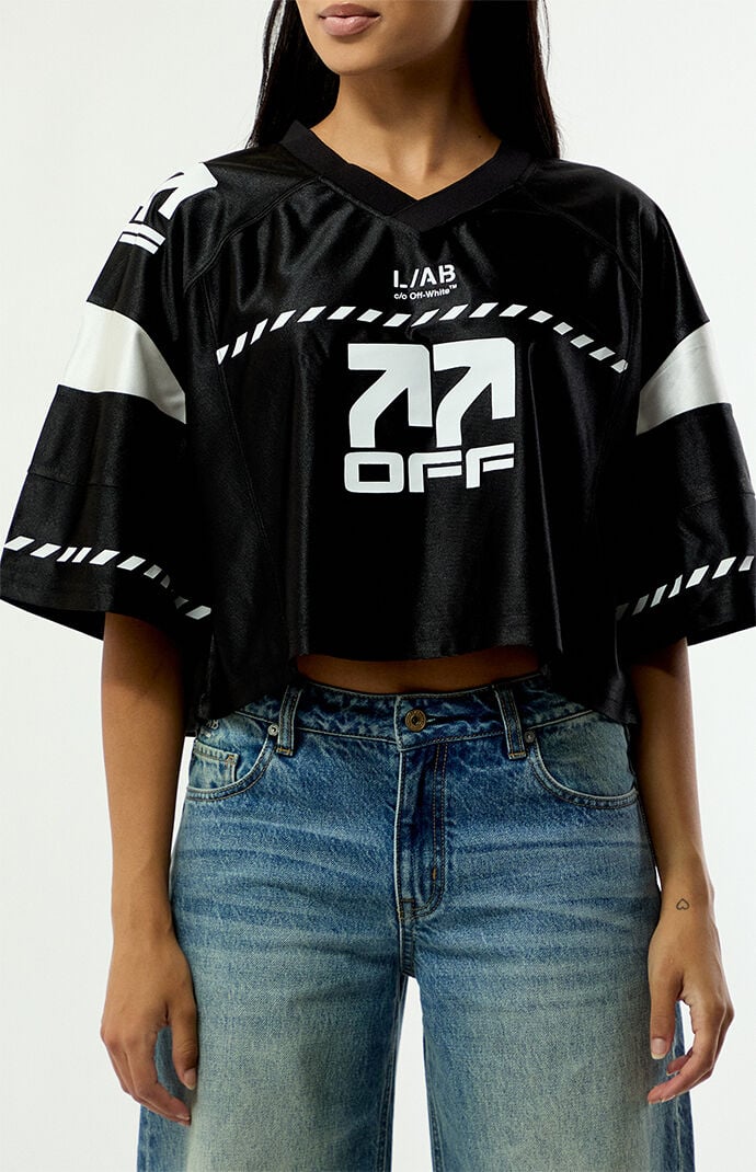 L/AB c/o Off-White Short Sleeve Cropped Jersey
