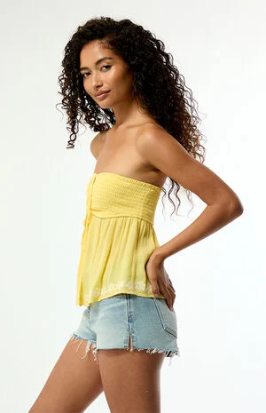 Gracie Smocked Babydoll Tube Top image number 4
