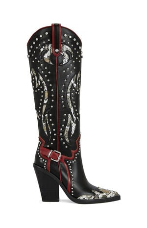 Women's Hyperion Black Cat Western Boots image number 1
