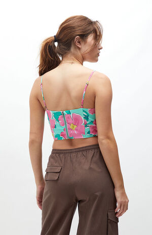 Notched Neck Corset Top image number 4