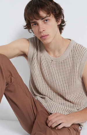 Open Knit Tank Top image number 2