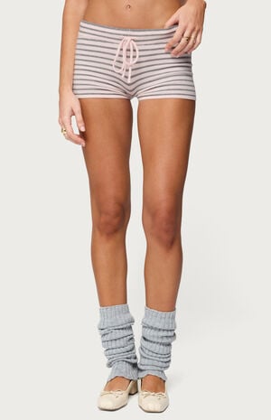 Lillian Striped Knit Shorts image number 2