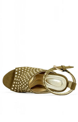 Women's Mirova Olive Wedge Sandals image number 4