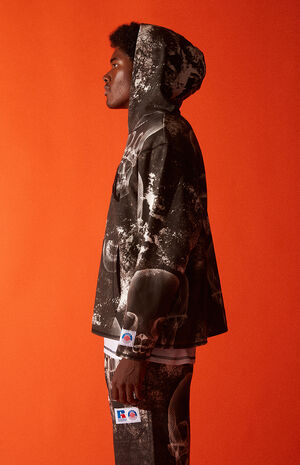 x Russell Athletic White Graphic Hoodie x Russell Athletic White Graphic Hoodie image number null