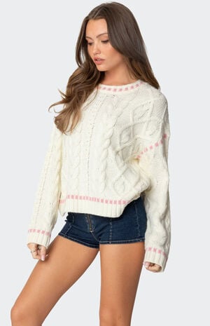 Eleni Cable Knit Sweater Eleni Cable Knit Sweater image number 4