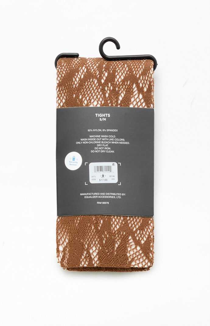 Pacsun Brown Lace Tights
