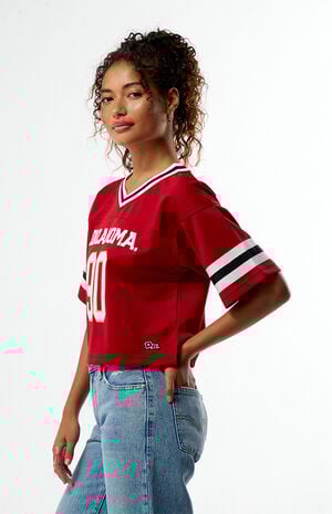 Oklahoma Sooners Cropped Football Jersey image number 2