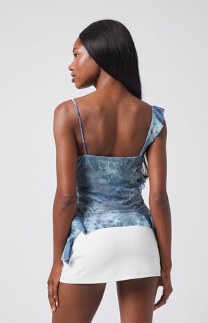 Josie Mesh Ruffle Tank Top image number 3