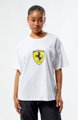Ferrari White Oversized T-Shirt image number 1