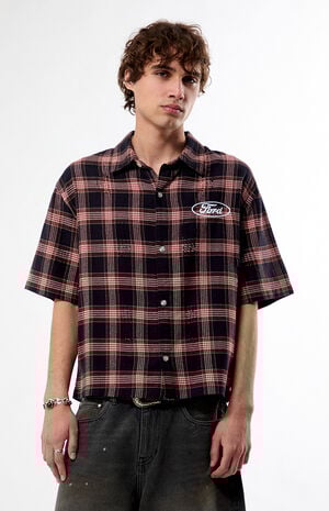 Logo Flannel Short Sleeve Shirt image number 1