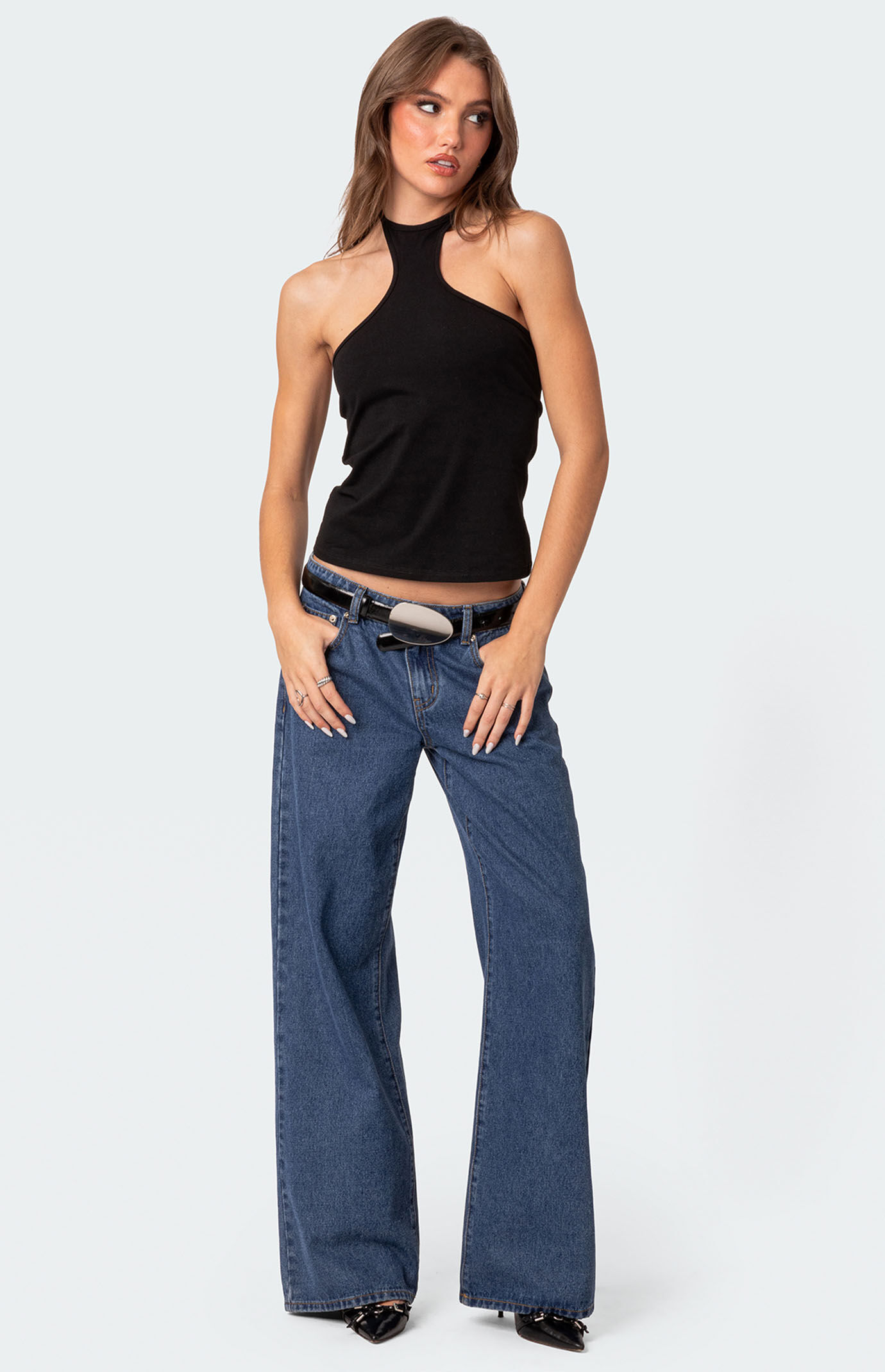 Edikted Wylder Tie Back Halter Top | Pacsun