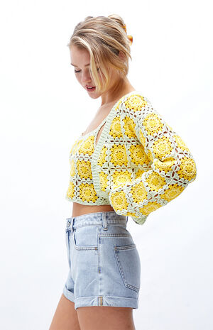 Light Blue Mom Shorts image number 3