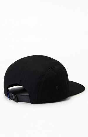 Black Classic Logo 5 Panel Hat image number 2