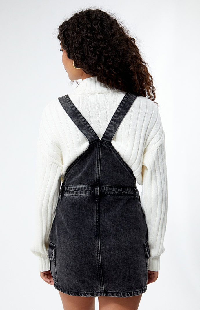 Daisy Street Washed Denim Skirt Overalls PacSun