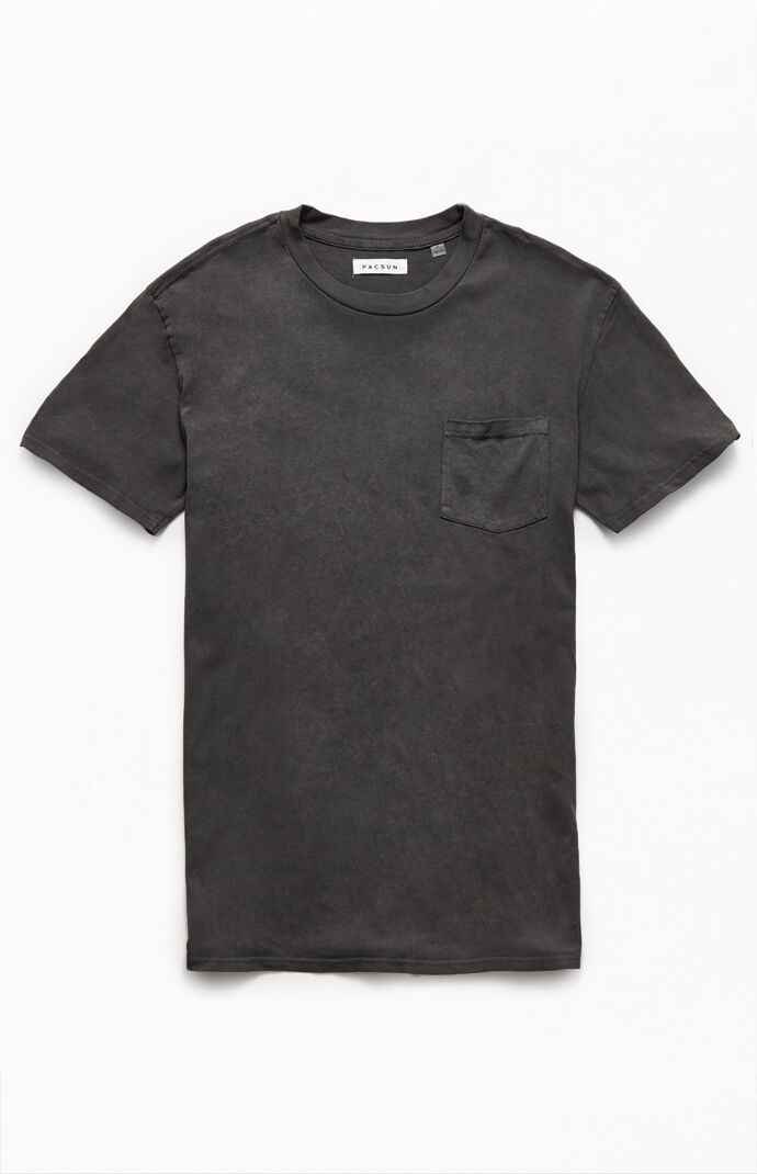 Black Vintage Wash Pocket T-Shirt