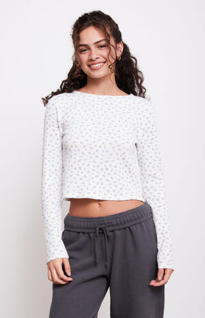Waffle Knit Long Sleeve Top image number 2